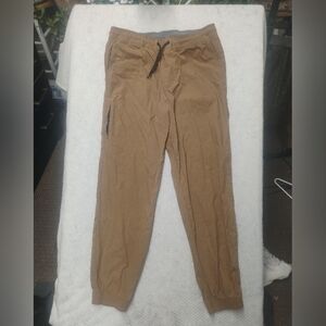 Indent Brown Nylon Joggers Men’s Medium Athletic Lounge Streetwear Gym Workout